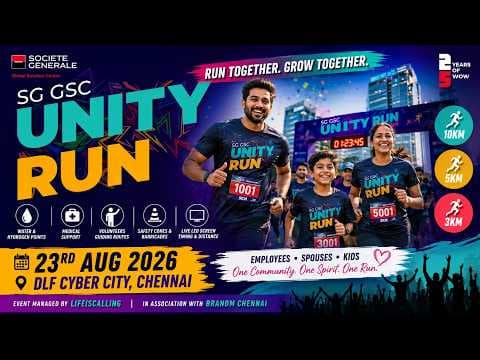 SOCIETE GENERALE UNITY RUN 2026 | A Morning of Fitness, Family & Togetherness 🏃‍♂️💙