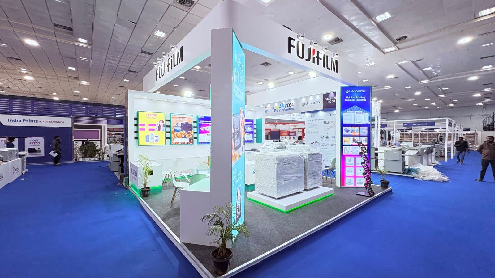 An exhibition stall designed and built by BrandM