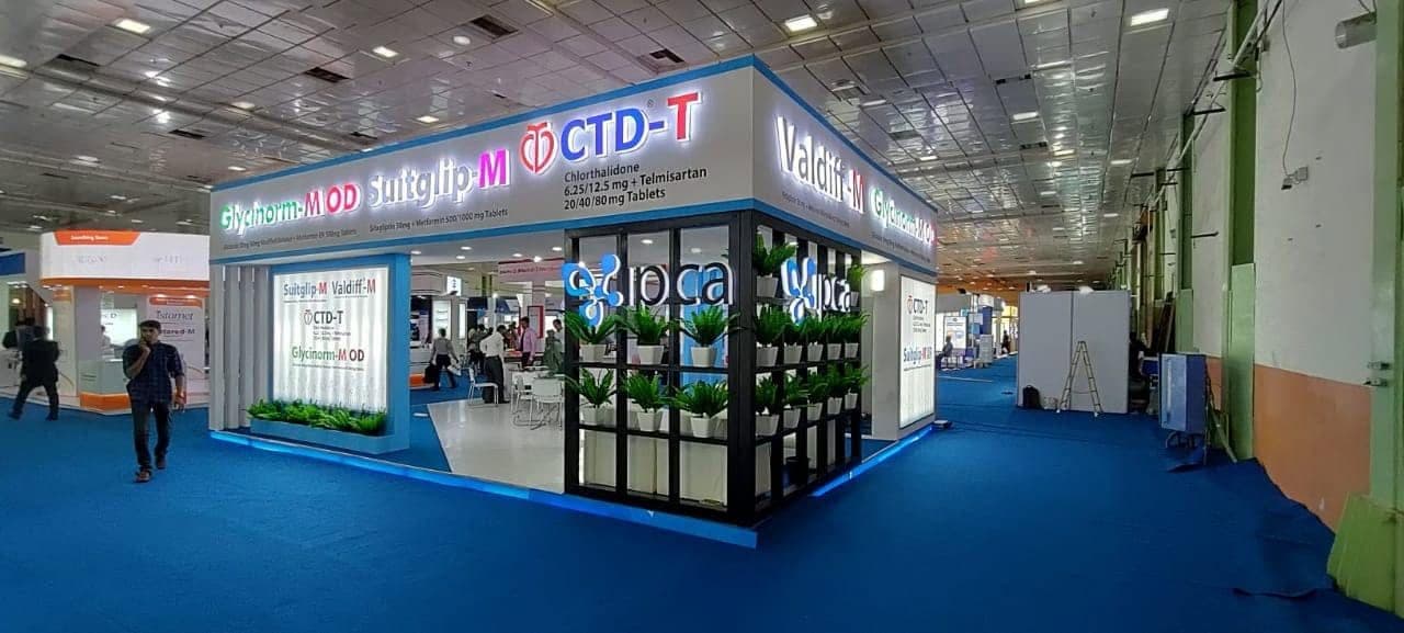 An exhibition stall designed and built by BrandM