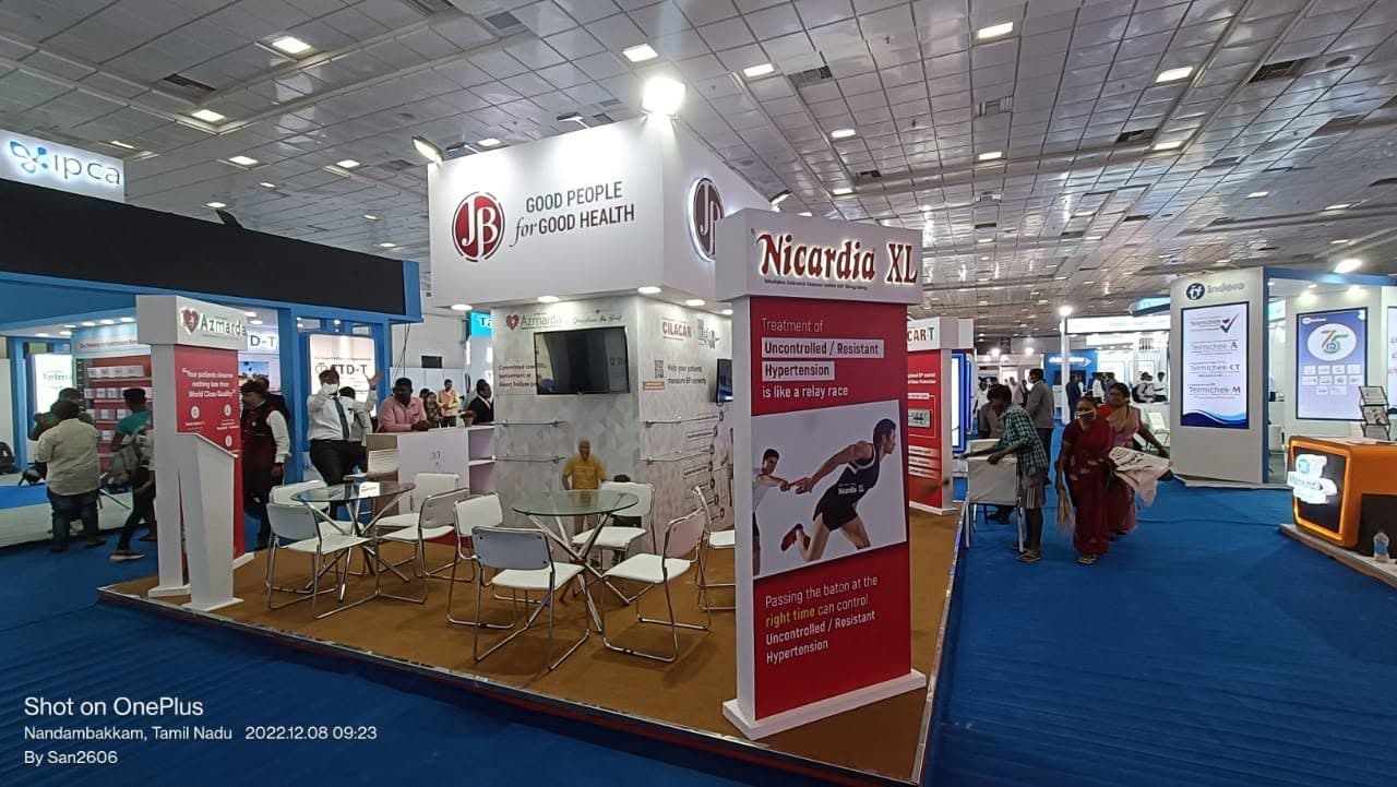 An exhibition stall designed and built by BrandM