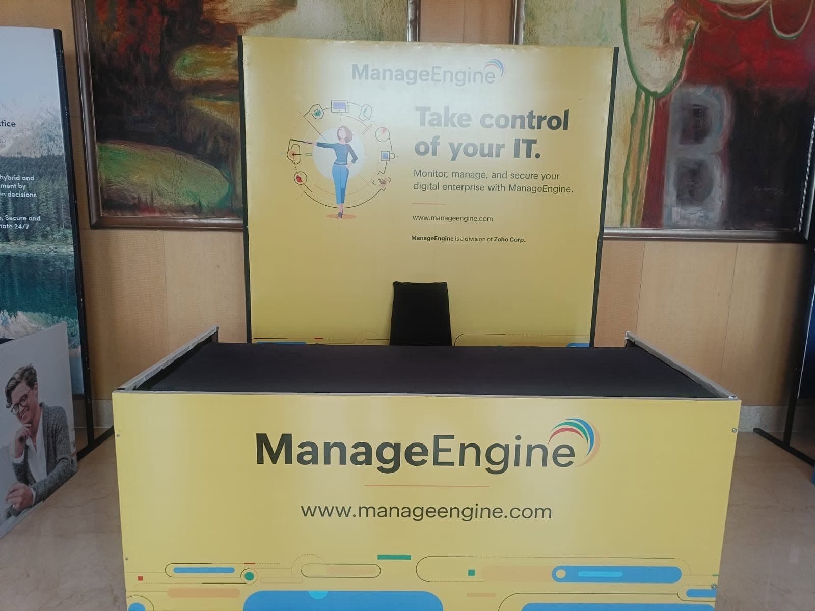 An exhibition stall designed and built by BrandM
