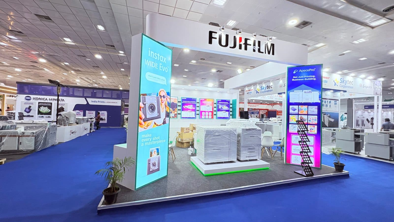 An exhibition stall designed and built by BrandM