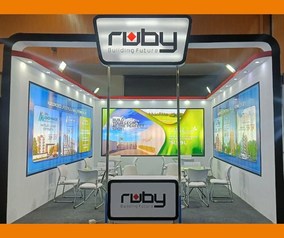 An exhibition stall designed and built by BrandM