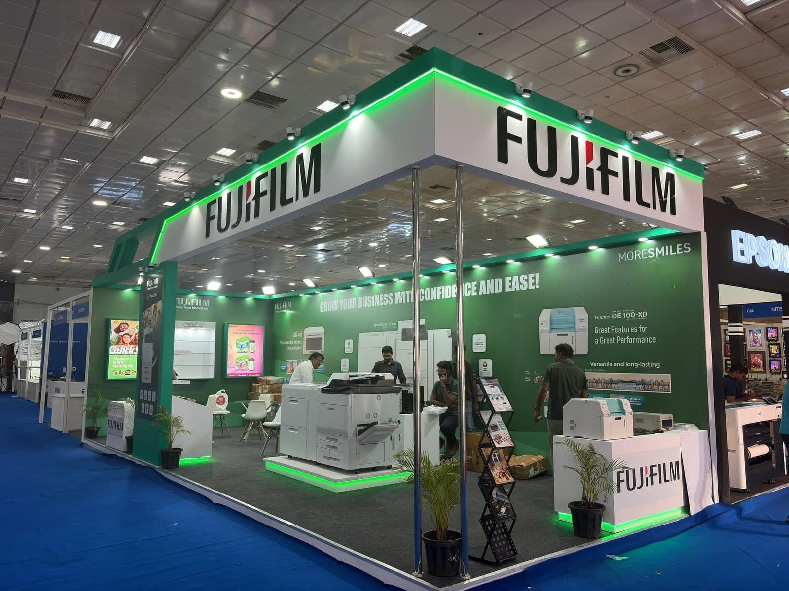 An exhibition stall designed and built by BrandM