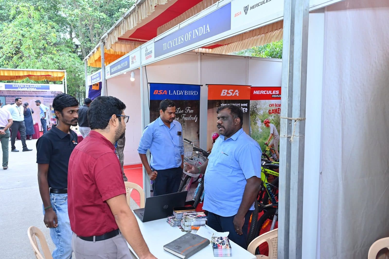 An exhibition stall designed and built by BrandM