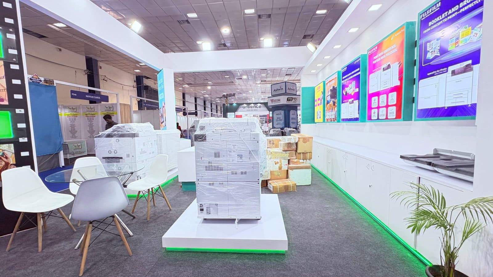 An exhibition stall designed and built by BrandM